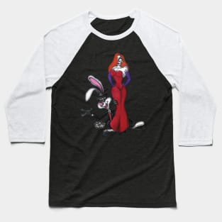 Jessica and Roger Rabbit Baseball T-Shirt